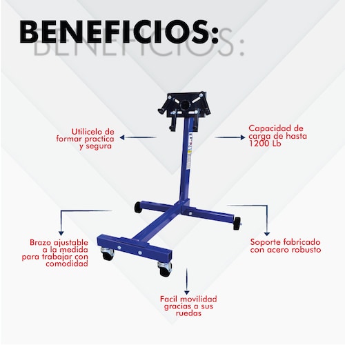 Soporte para motores 1200 Libras