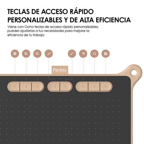 Tableta Digitalizadora Parblo Ninos M Dibujo 9x5 Pulgadas Rosa