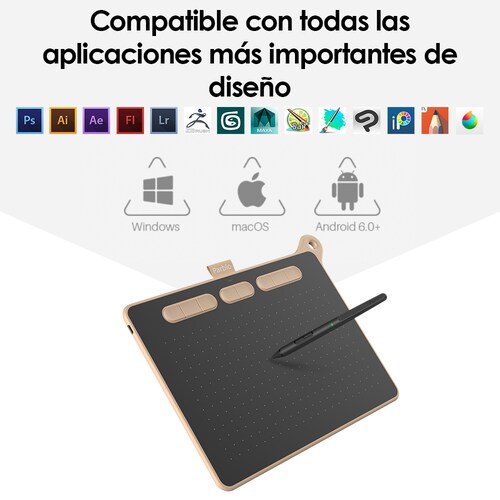 Tableta Digitalizadora Parblo Ninos M Dibujo 9x5 Pulgadas Rosa