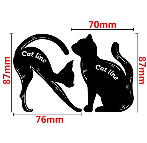 Plantilla De Gato Para Delinear Ojos Aplicar Sombra.
