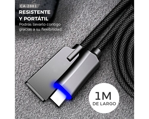 Binden Cable Cargador Knight Series Carga Rápida, Transferencia De Datos Y Auto-desconexión (micro U Tipo-C Cinza