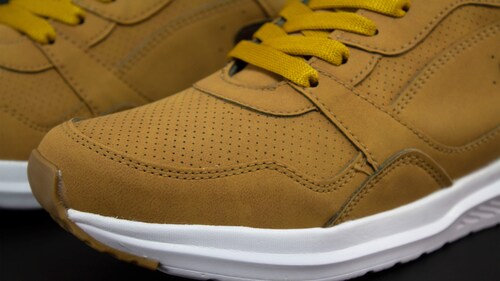Tenis Newk Forty Para Hombre Línea Mogale Color Mostaza