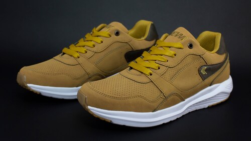 Tenis Newk Forty Para Hombre Línea Mogale Color Mostaza
