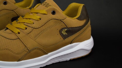 Tenis Newk Forty Para Hombre Línea Mogale Color Mostaza