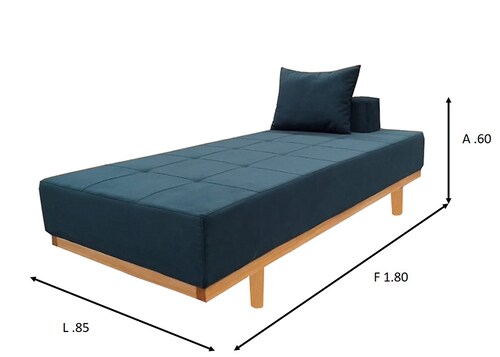 SILLON  INDIVIDUAL TIPO CHAISE modelo ABRUZZO marca POLTRONE