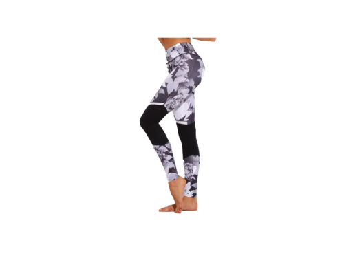 Leggings Flores Blanco Yoga Y Gym YoFit.