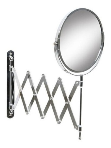 BATH ACCENTS HBA-3121SS Espejo giratorio retractil, color plata