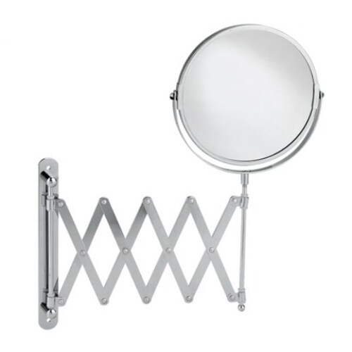 BATH ACCENTS HBA-3121SS Espejo giratorio retractil, color plata