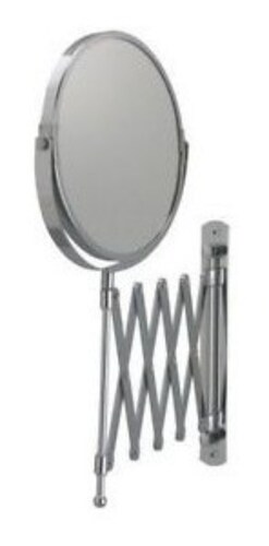 BATH ACCENTS HBA-3121SS Espejo giratorio retractil, color plata