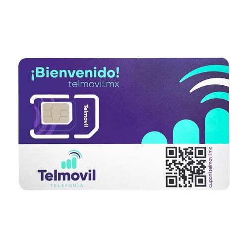 CHIP TELMOVIL PAQUETE $50 7 DÍAS.