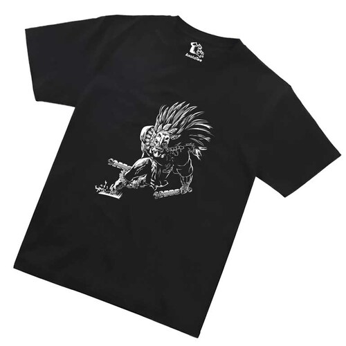 Playera caballero - Guerrero Calavera Azteca AxoloTee.