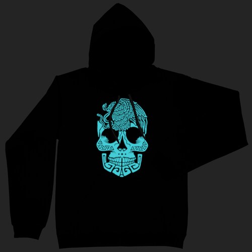 Sudadera Hoodie - Calavera Mexico (Brilla en la oscuridad)