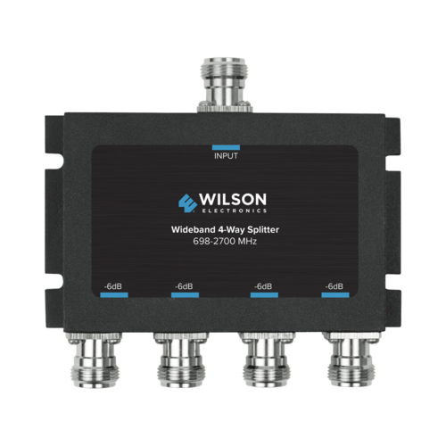 Divisor de 4 salidas, 50 Ohm, 700-2700MHz conector N-Hembra