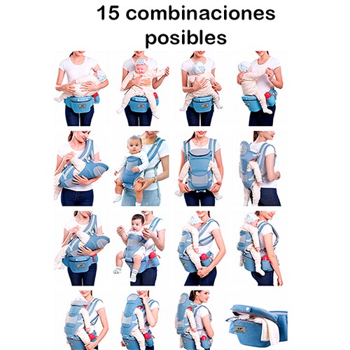 Cangurera Ergonómica Para Bebés De 15 Posiciones