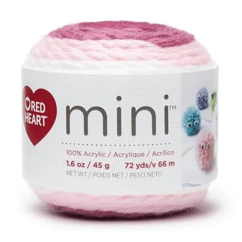 Estambre Multicolor Mini Acrílico Duradero Red Heart Coats