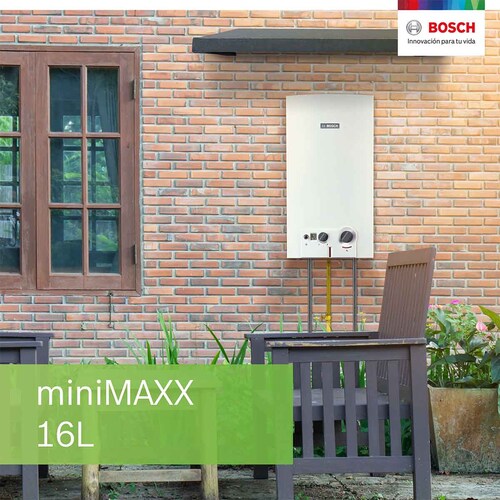 Calentador Instantaneo 3 Servicios Gas N 16l Minimaxx Bosch 