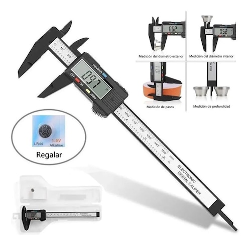 Calibrador Vernier Vernier Digital Pie De Rey 6in 156mm