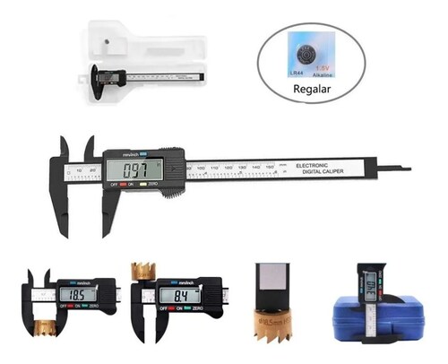 Calibrador Vernier Vernier Digital Pie De Rey 6in 156mm B