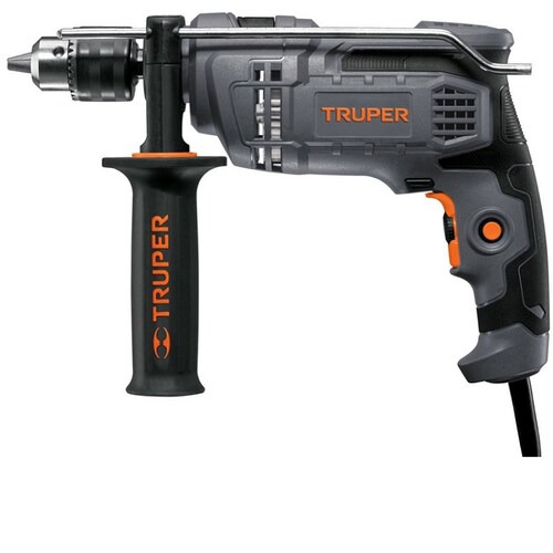 Rotomartillo Taladro Industrial de 1/2 uso Rudo y Continuo de 700W Truper ROTO1/2N6 Perforación Concreto Metal Plástico Madera Desatornillador