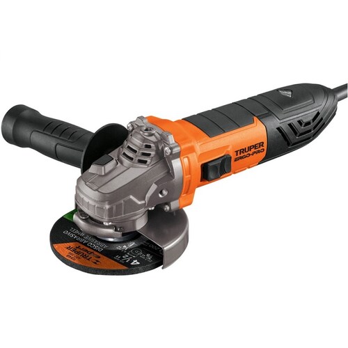 Esmeriladora Angular de 4 1/2" Ergo Pro Anti fatiga Cómoda Truper de 950W ERGO-4590 Pulidora Cortar Desbastar