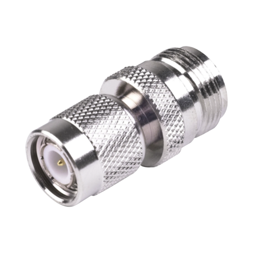 Adaptador en Línea de Conector TNC Macho a N Hembra, Níquel/ Oro/ Teflón.