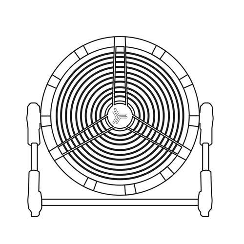 Ventilador de Piso Pocket 12 Negro