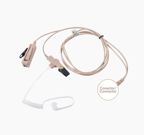 Kit de MicrófonoAudífono profesional de 2 cables para KENWOOD NX340/320/420, TK3230/3000/3402/3312/3360/3170