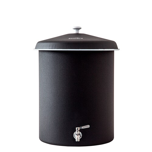 Ecofiltro Purificador Dispensador y Filtro de Agua Peltre Grande (27 L) Llave de Acero Negro