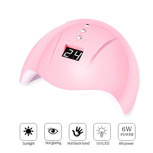 190 Piezas Decoracion De Uñas Kit de Aplicacion De Uñas Acrilicas Y  Gel Lampara LED Esmeril Pulidor MANICURA