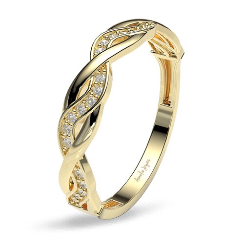 Churumbela en Oro Amarillo de 10K Amelie Joyas