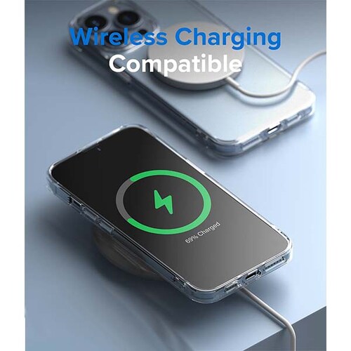 Funda iPhone 13 Pro Max Fusion Ringke Grado Militar Transparente