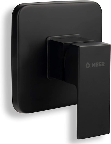 Mezcladora Monomando para Regadera acabado Negro Mate (llave de agua para regadera)