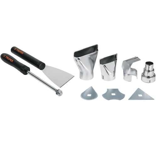 Pistola de Calor Profesional Truper de 2000W PISCA-A con Estuche y Accesorios para remover Pintura Unión de Lonas Descongelar tuberías película antiasaslto