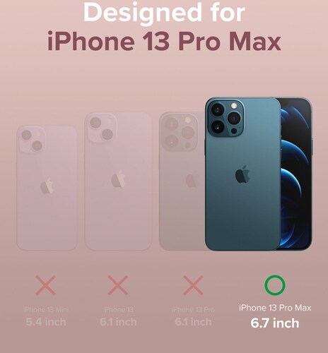 Funda iPhone 13 Pro Max Air-S Ringke Ligera Rosa.