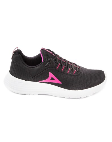 Tennis Running Pirma Dama Apolo 0248 Negro/Fiusha - Golero Sport