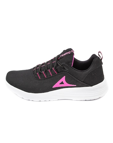 Tennis Running Pirma Dama Apolo 0248 Negro/Fiusha - Golero Sport
