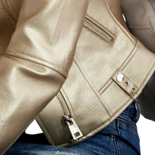 Chamarra casual para mujer de la marca Holly Land, dorada, 2483 1004050
