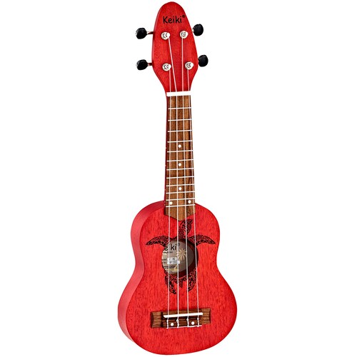 Ukulele Sopranino Keiki Rojo Ortega Guitars Con 2 Plumillas