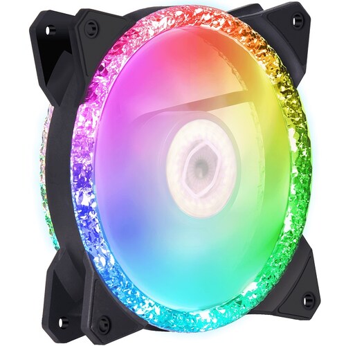 3 Ventiladores Cooler Master 120mm MasterFan MF120 PRISMATIC RGB Controlador MFY-B2DN-203PA-R1