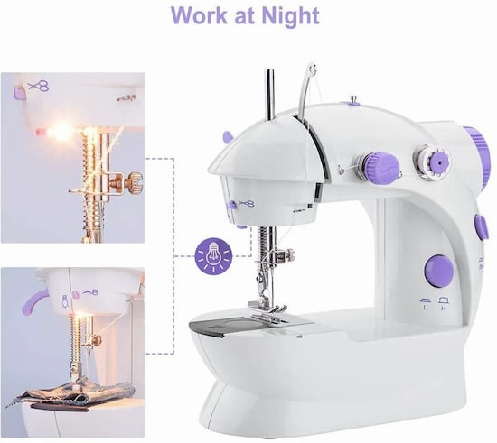 1 máquina de coser portátil de mano, Mini máquina de coser eléctrica  multifuncional, máquina de coser Manual