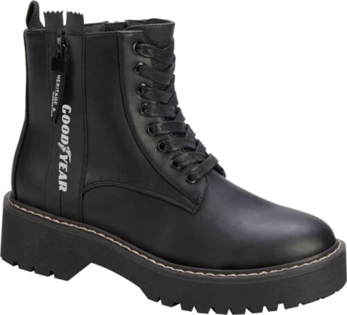 Botas militares para mujer marca Goodyear, cortas, con suela antiderrapante, 993819