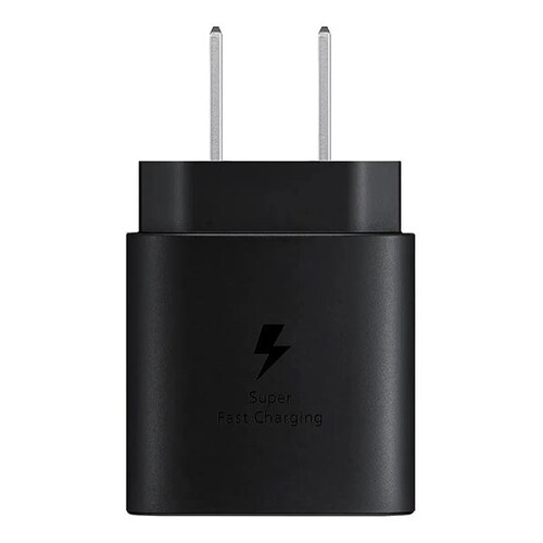Cargador Carga Rápida S21 Plus S21 S21 Ultra S22 25w Samsung Negro