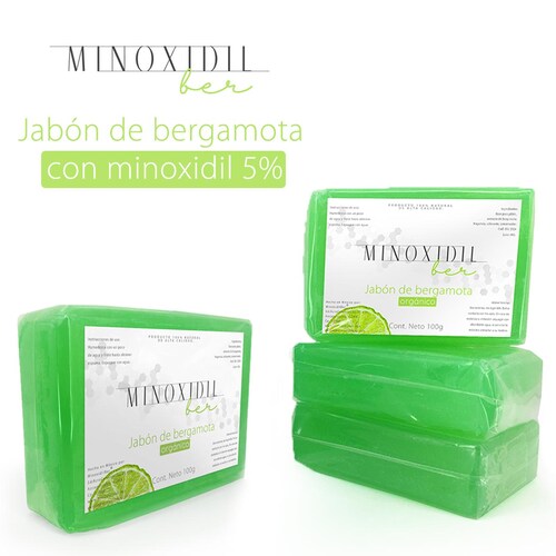 Jabón De Bergamota Con Minoxidil 5 100g Minoxidilber®