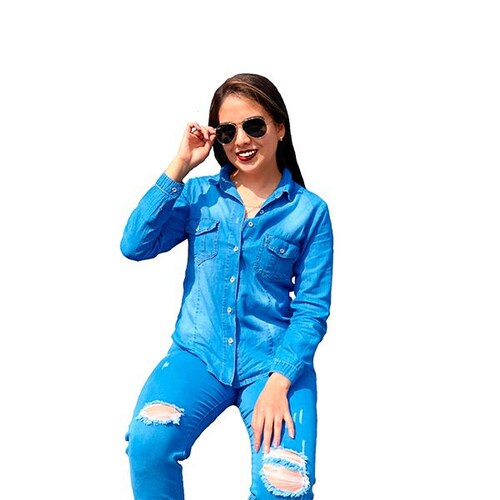 Camisa de mezclilla para dama