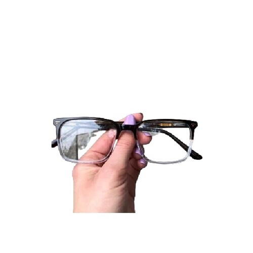 Lentes Ópticos John Armazón Rectangular Acetato Bicolor Rebel