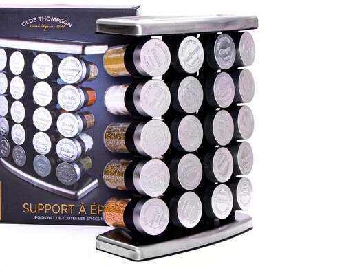 Especiero para 20 frascos Torre Base de Acero Olde Thompson Modelo 25-728