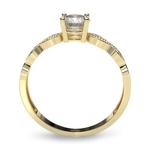 Anillo de compromiso en Oro Amarillo de 10k Amelie Joyas