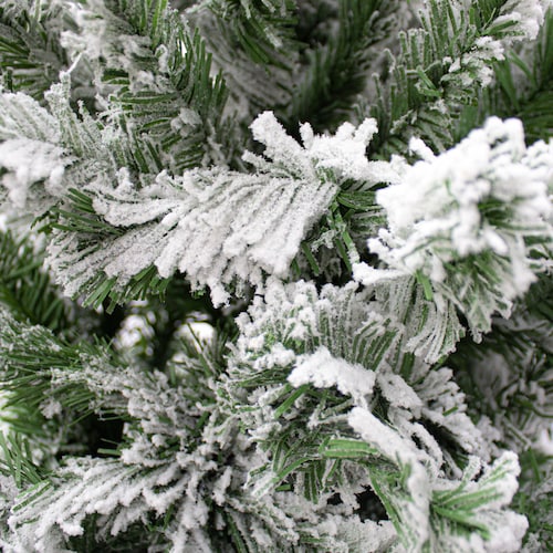 Árbol Verde Nevado Para Navidad Artificial 210 cm