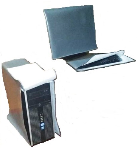 Fundas Para PC, Color Gris,  (Kit incluye, para: monitor, CPU, teclado e impresora)