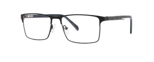 Lentes Ópticos Adrián Armazón Metal Rectangular Negro con Verde Rebel